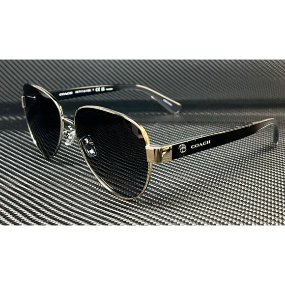 Coach Womens Silver Polarized Sunglasses - Picture 1 of 3